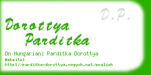 dorottya parditka business card